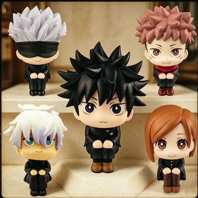 Jujutsu Kaisen Q Sitting Figure 7-9cm Doll Car Decor Anime B