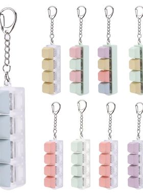 Button Keycap Fidget Keychain 4 Keys Keyboard Decompression