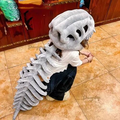 3D Dinosaur Skeleton Plush Toys Funny Novelty Dinosaur Skele