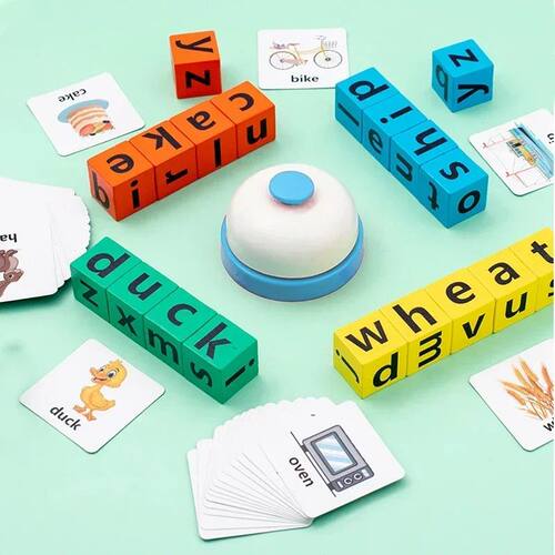 Children's Wooden Montessori Letters Block Cognitive Pairing
