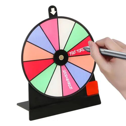 Prize Wheel Non-slip Wheel of Fortune Game Spinner with Stan
