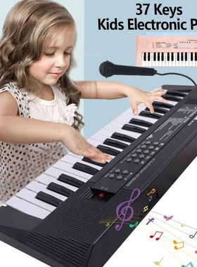 37 Keys Electronic Piano Keyboards with Microphone Rechargea