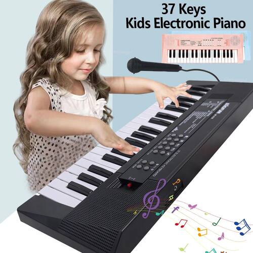 37 Keys Electronic Piano Keyboards with Microphone Rechargea