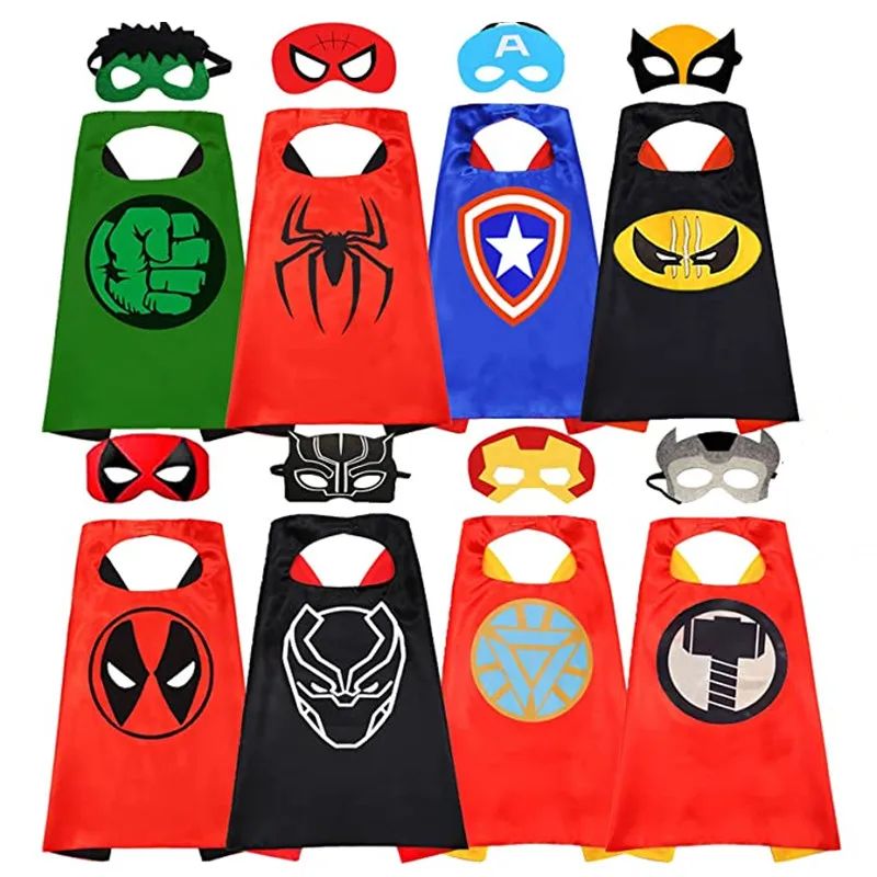 Superhero Capes for Kids 3-10 Year Old Boy Gifts Boys Cartoo