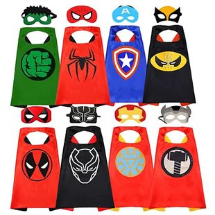 Boys Capes for Old Year Kids Superhero Cartoo Boy Gifts