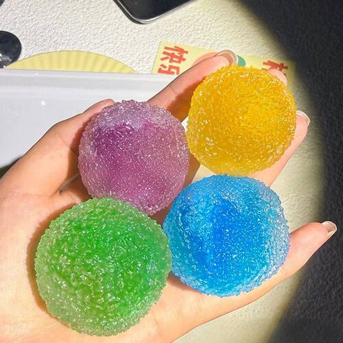 Squishy Ice Noisy Ball Maltose Sensory Fidgets Toy Soft No r