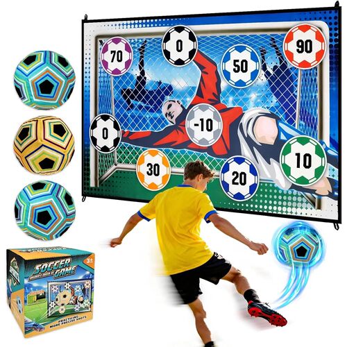 Soccer Game Mat Set Outdoor Indoor Soccer Toys Multiplayer C