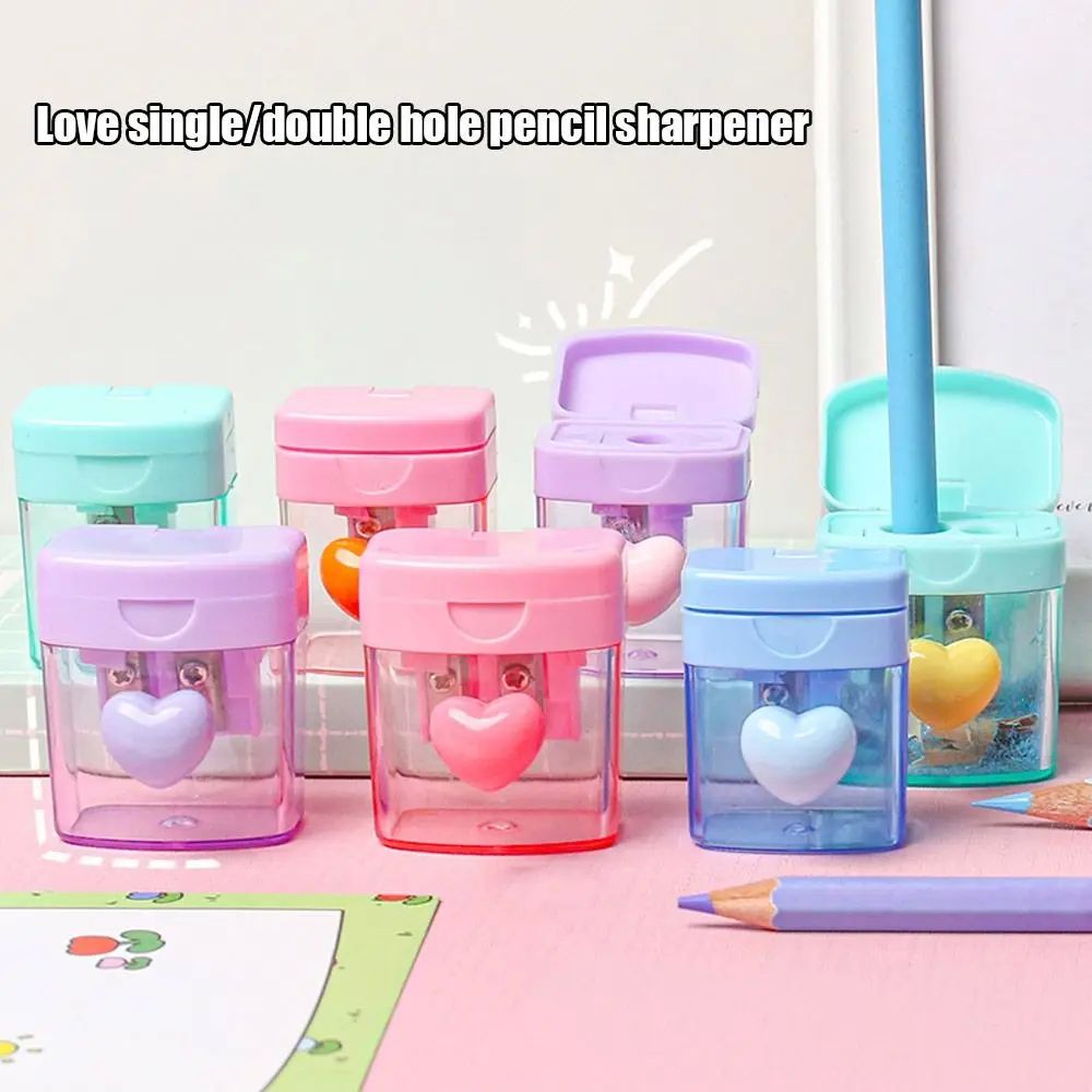 Cartoon Pencil Sharpener Single/Double Hole Pencil Cutter To