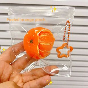 Peeled Orange Squishies Stress Relief Simulation Fruit Squee