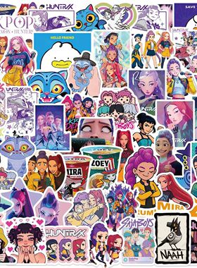 60PCS K-POP DEMON HUNTERS HUNTR/X Cartoon Graffiti Stickers