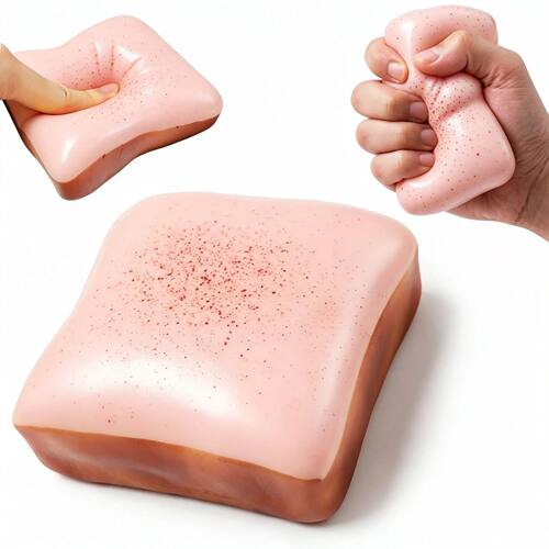 1PC Mini Toast Slow Rising Squishy Anxiety Relief Decompress