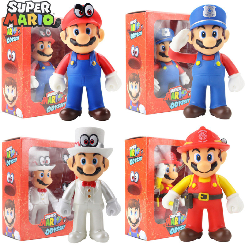 super mario bros luigi yoshi action figure anime peripherals