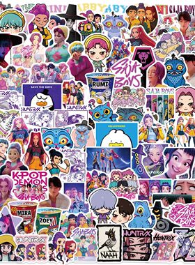 50/60/110PCS K-POP DEMON HUNTERS SAjA Boys HUNTR/X Graffiti