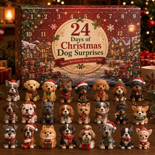 Dog Advent Calendar Christmas Calendar Blind Box