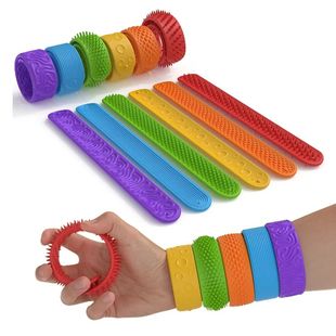 Toys Slap Bracelets Silicone Fidget Textured Sensory Pack
