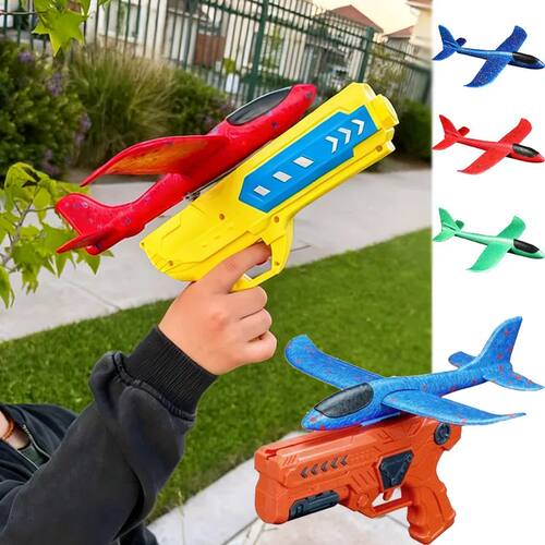 Airplane Launcher Toys Outdoor Plane Flying Toys Non Slip Ki