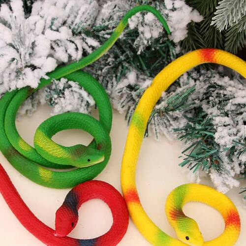 70cm Halloween Trickery Simulated Snake Rubber Snake Funny T