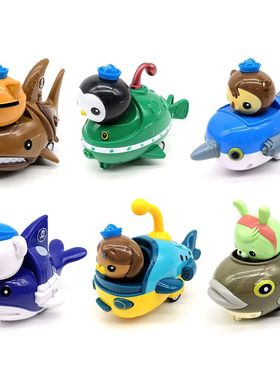 6PCS/Set Octonauts Gup Submarine Boat Action Figures Toys Kw
