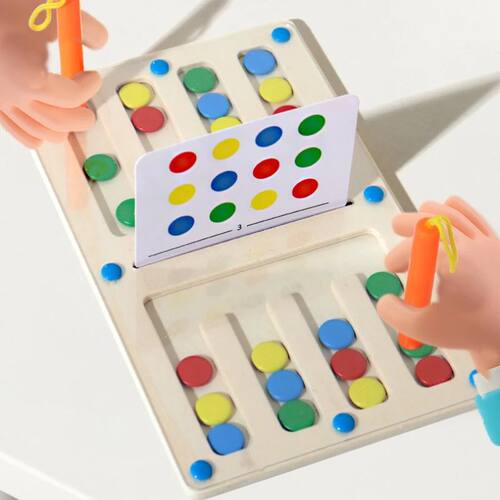 Four Color Walking Game Chess Single&Double Maze Battle Game