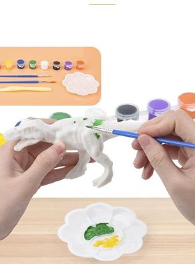 Creative Animals Painted Graffiti Dinosaur White Embryo Mode