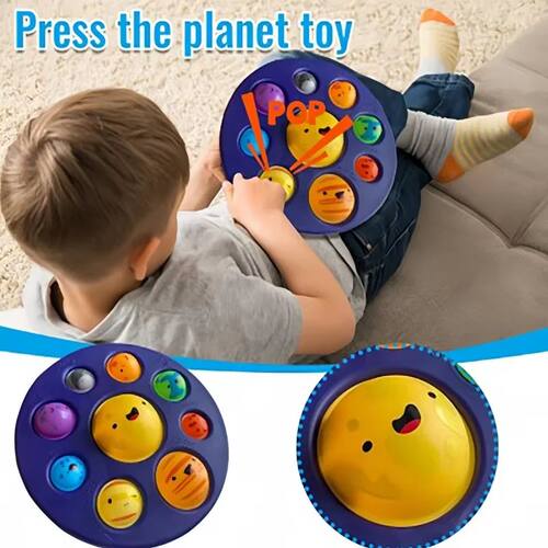 Baby Sensory Simple Dimple Planet Push Bubble Fidget Toy Aut