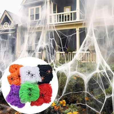 Halloween Decoration Spider Web,Artificial Spider Web,Stretc
