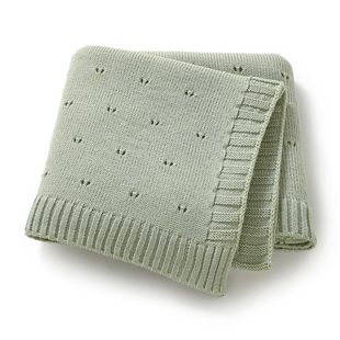 Newborn Baby Blanket Knitted Solid Infant Stroller Swaddling
