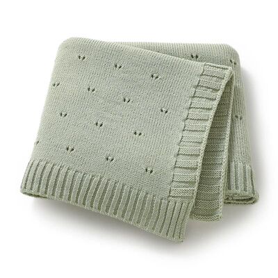 Newborn Baby Blanket Knitted Solid Infant Stroller Swaddling