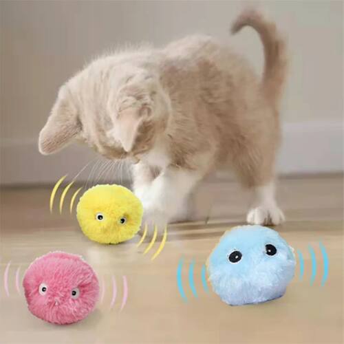 Kitten Touch Sounding Pet Product Squeak Toy Ball Cat Suppli