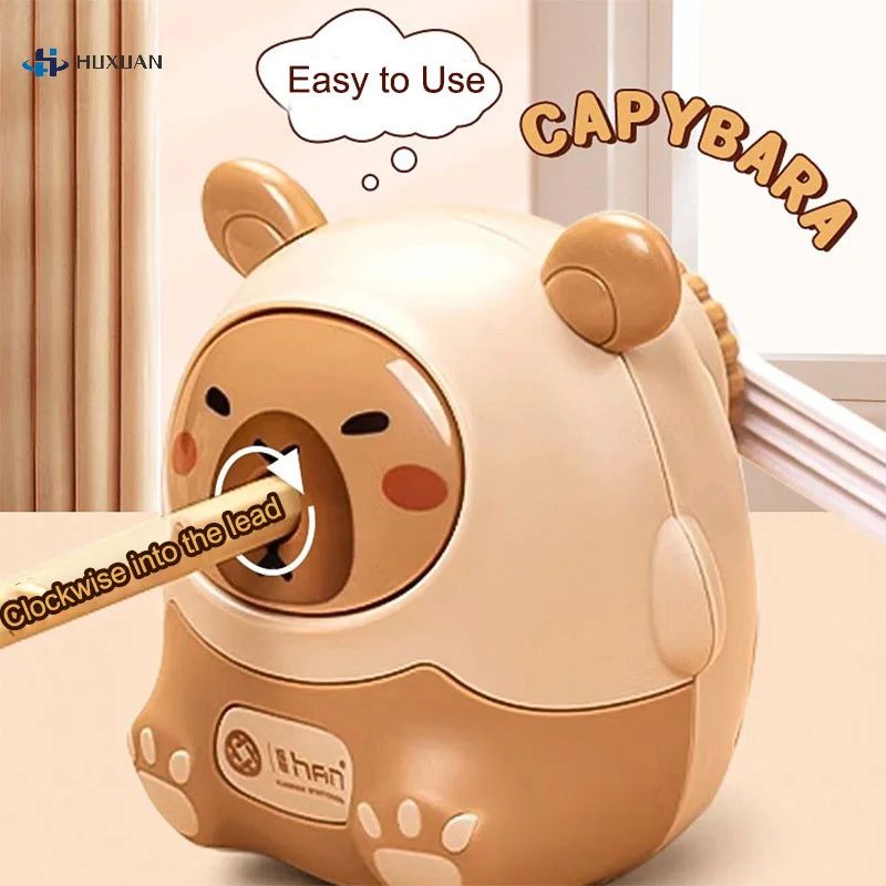 Pencil Sharpener  Creative Capybara Kawaii Stationery Office