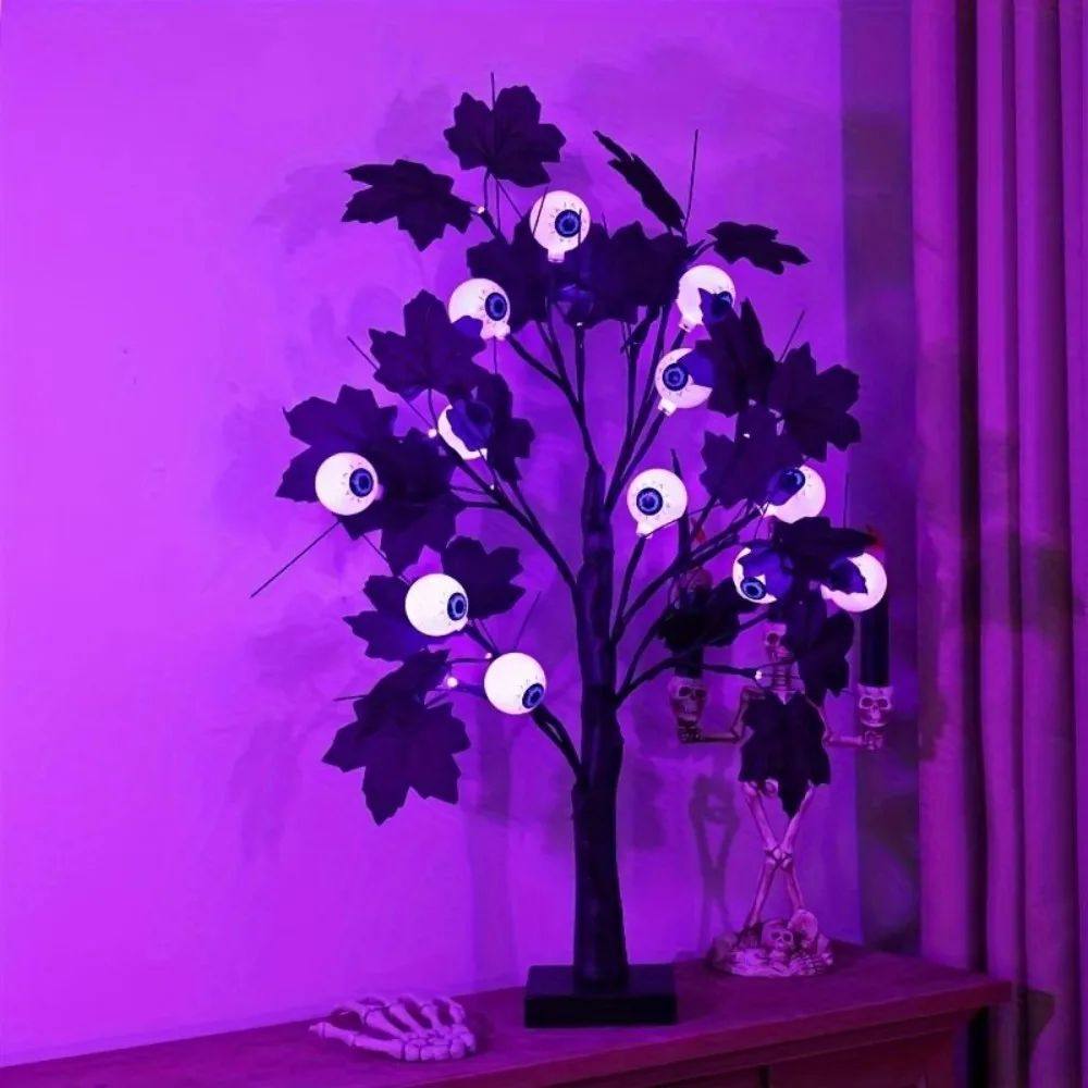 Halloween decorative eyeball LED tree light props ornament p