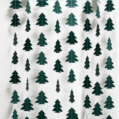Green Brown Woodland Theme Party Decor Christmas Tree Orname