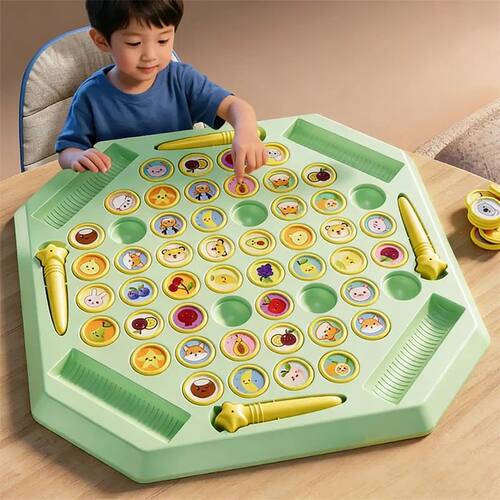 Kids Memory Game Board Chess 54 Cards Animal Fruit Flip Ches