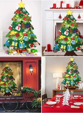 DIY Felt Christmas Tree Christmas Decoration for Home Navida