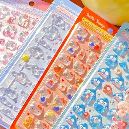 Anime Sanrio Kuromi Hellokitty Hangyodon Cinnamoroll 3D Tran