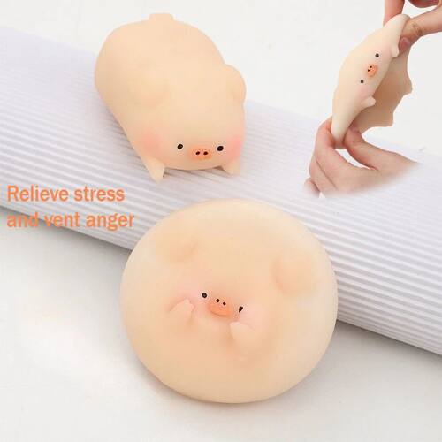 Cute Little Pink Pig Squeeze Toys Pink Piglet Stress-relievi