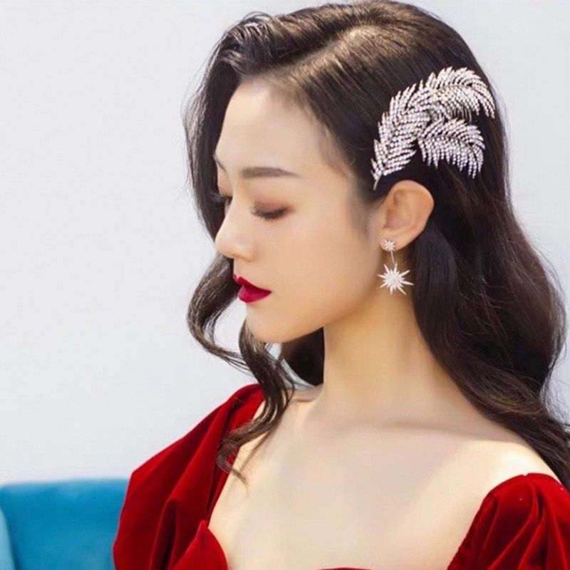 闪钻羽毛发夹女韩式新娘头饰超仙发梳新款结婚婚纱礼服发饰饰品,饰品/流行首饰/时尚饰品新,发饰,淘宝优惠券,粉丝福利购,淘宝优惠卷