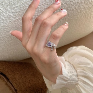 紫气东来星星锆石戒指女小众设计感轻奢高级感冷淡风气质时尚指环