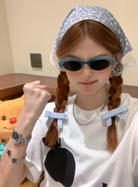 CDLM陈大刘芒 可甜可酷！显脸小百搭圆框复古猫眼辣妹墨镜太阳镜