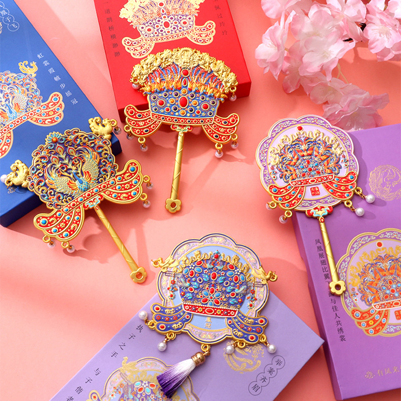 故宫文创凤冠手持化妆镜