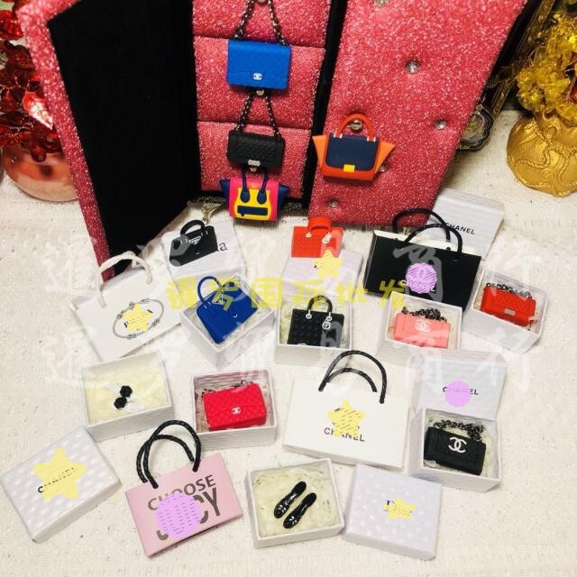 泰国金属带钻包包佛牌女性用品姐姐供奉挂件合金橡胶鞋子衣服裙摆