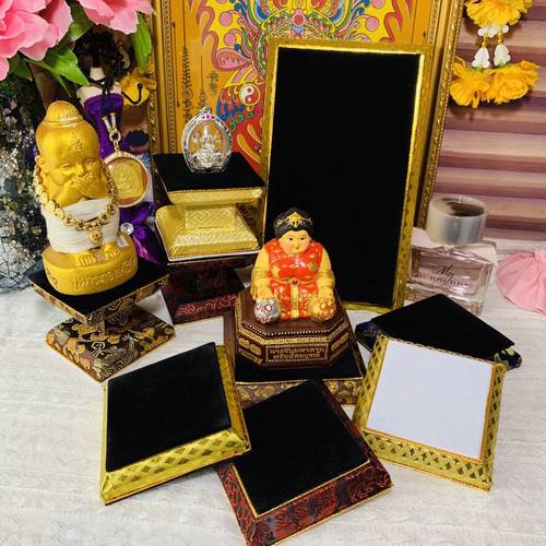 泰国供台佛牌用品上下层底座防尘放收纳盒四面姐姐桌台架垫子包邮