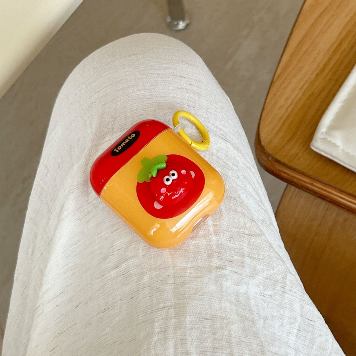 苹果耳机壳新款立体番茄适用airpods pro2保护套airpods4保护壳主动降噪苹果3代