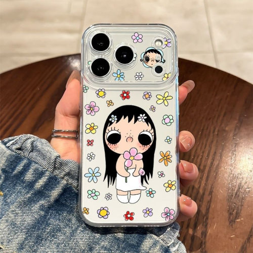 苹果手机壳新款花朵小玉适用iPhone17promax防摔保护套苹果16pro精孔软壳15网红爆款可爱少女心13/14简约透明