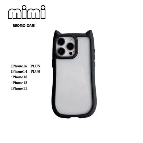 RB高版本适用iphone17/17promax手机壳苹果16plus磁吸保护套13mini立体猫耳朵透明15亚克力硅胶17Pro可爱情侣