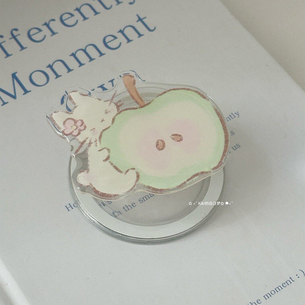 Kiki/适用于华为苹果iphone1615pro青苹果兔子手机粘贴磁吸支架