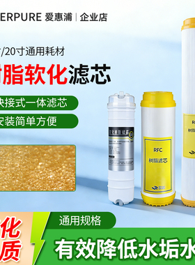 净水器树脂滤芯软化水质商用奶茶店制冰机前置过滤器