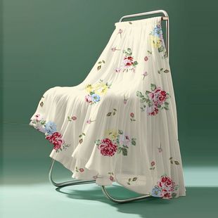 2025夏新款碎花雪纺半身裙胖mm遮胯高腰洋气中长款a字过膝半身裙