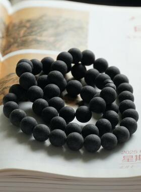 天然波罗的海琥珀 黑色磨砂质感10mm60cm 项链中长链毛衣链