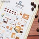 韩国sonia文艺清新咖啡coffee小资生活饮品手账日记diy装 饰贴纸